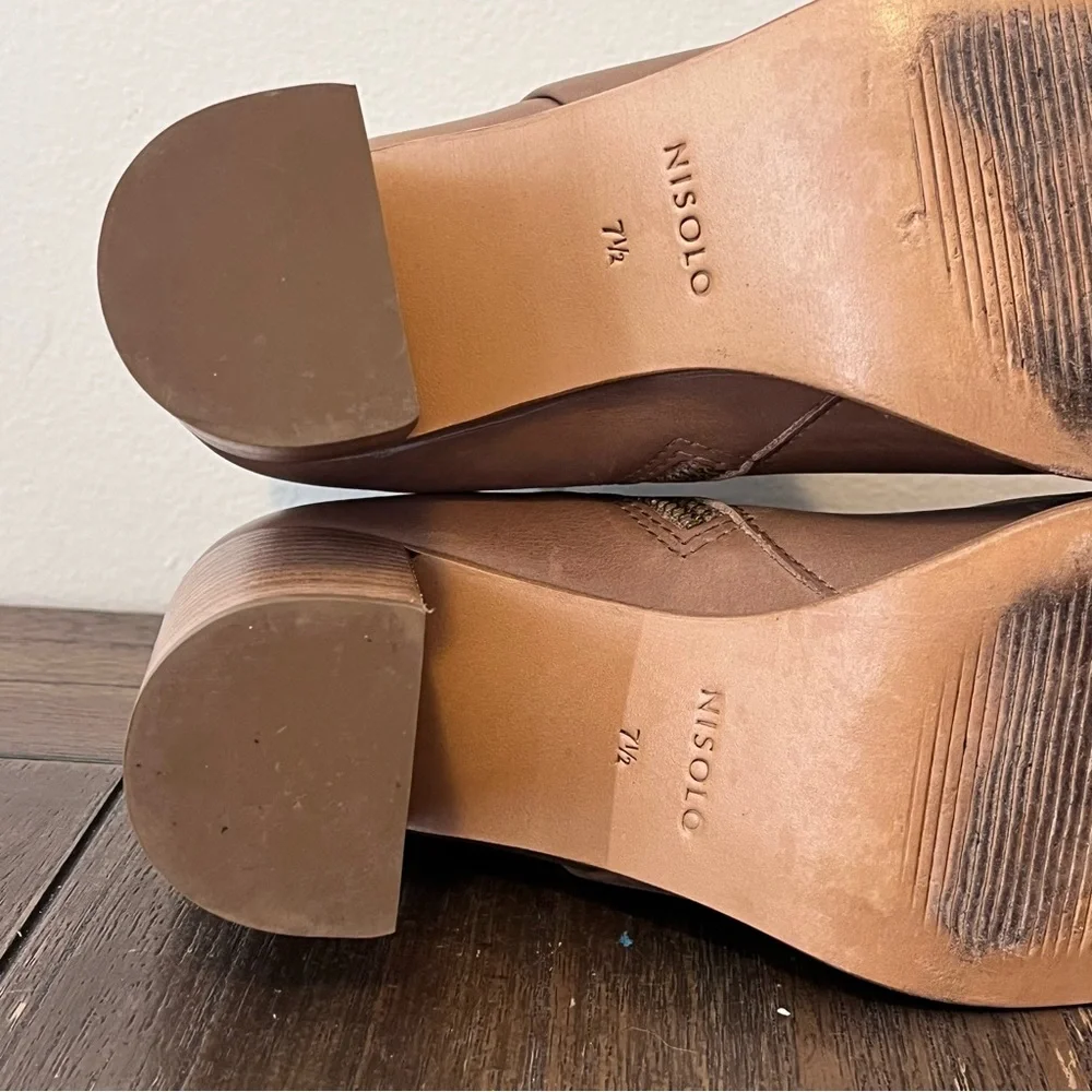 Nisolo Lia Block Heeled Booties Womens 7.5 - Picture 9 of 10